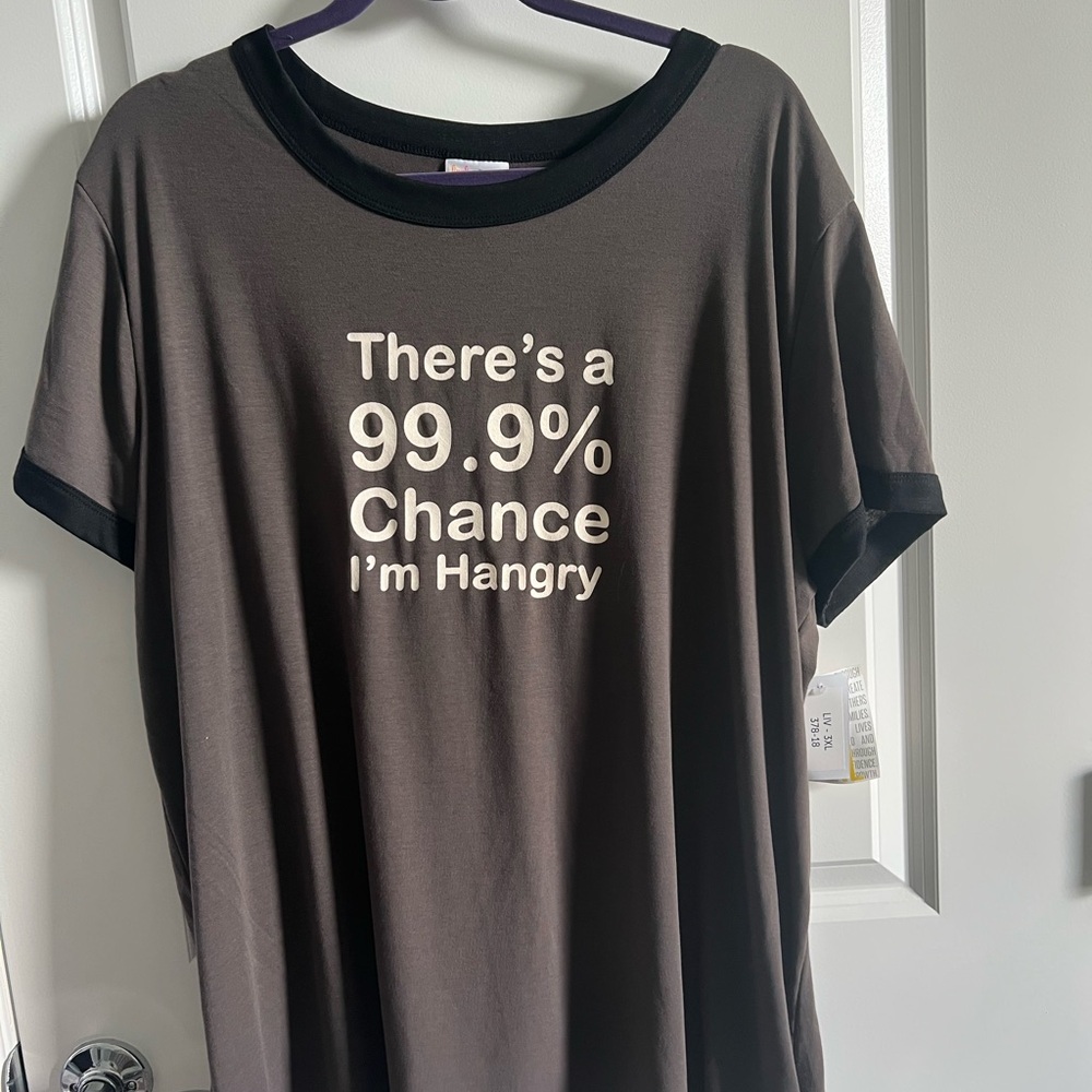 LuLaRoe Liv Tee - Hangry